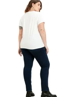 Levi's Curve Perfect Crew Curve Neck Tee in White