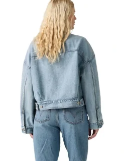 Levi's Loose Crop Trucker Jacket in Sunny Season