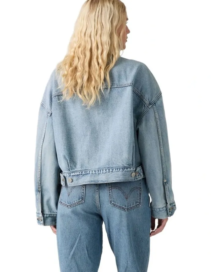 Levi's Loose Crop Trucker Jacket in Sunny Season