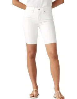 Levi's Shaping Bermuda Shorts in Chalk
