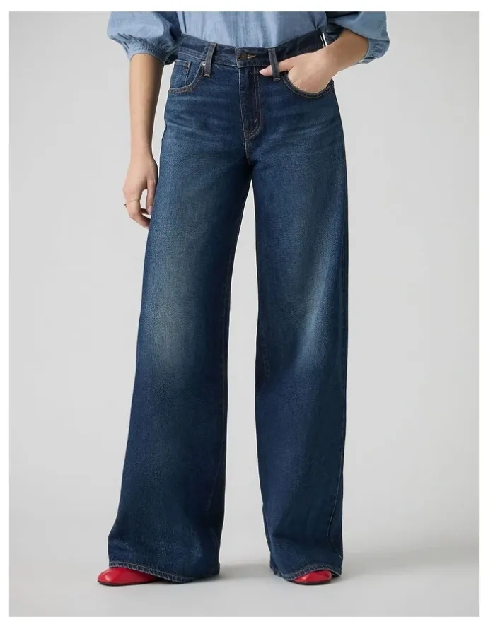 Levi's Middy Wide-Leg Jeansin Midnight Charm