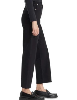 Levi's Ribcage Straight Ankle Jeans in Black Sprout