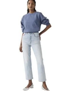 Levi's Ribcage Straight Ankle Jeans in Filter Her