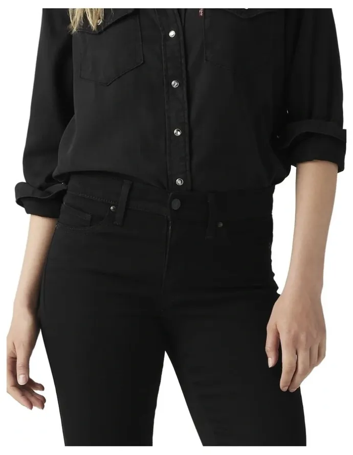Levi's 315 Shaping Bootcut Jeans in Soft Black