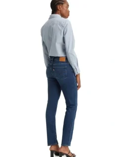 Levi's 314 Shaping Straight Jeans in Blue Wave Dark in Blue Wave Dark
