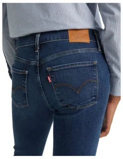Levi's 314 Shaping Straight Jeans in Blue Wave Dark in Blue Wave Dark