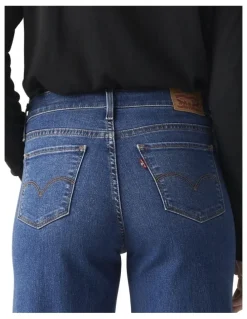 Levi's 318 Shaping Wide-Leg Jeans in Blue