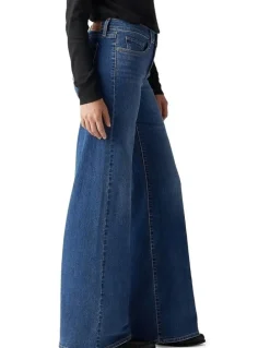 Levi's 318 Shaping Wide-Leg Jeans in Blue