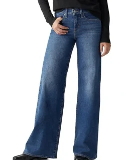 Levi's 318 Shaping Wide-Leg Jeans in Blue