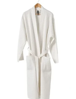 Linen House Keaton Robe in White