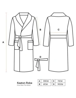 Linen House Keaton Robe in White
