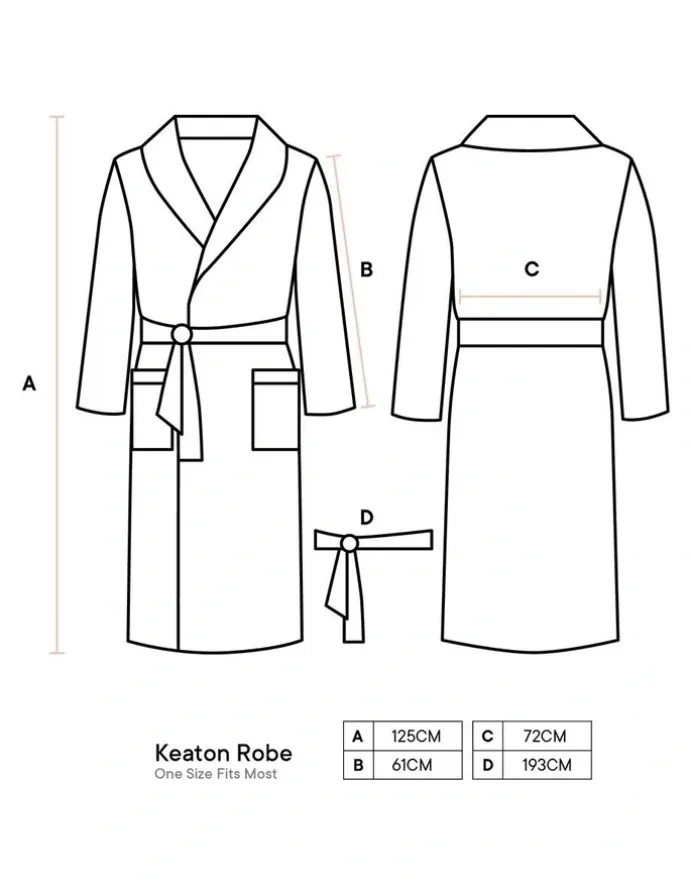 Linen House Keaton Robe in White