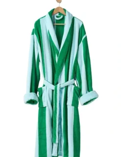 Linen House Plush Ocean City Robe in Spearmint