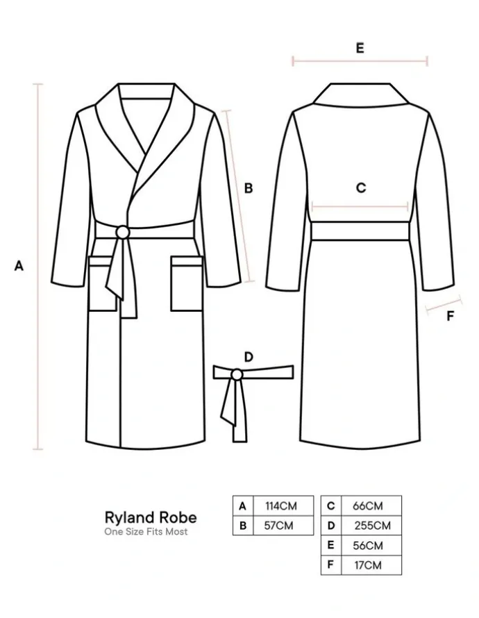 Linen House Ryland Robe in Grey