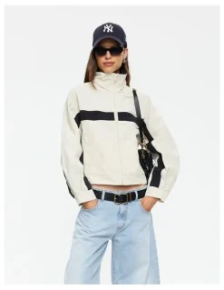 Lioness Essential Windbreaker Jacket in Cream