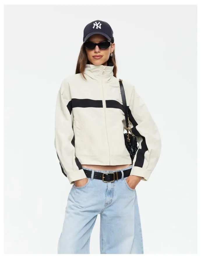 Lioness Essential Windbreaker Jacket in Cream