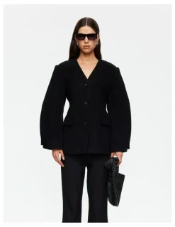 Lioness Heart Shaped Coat in Black