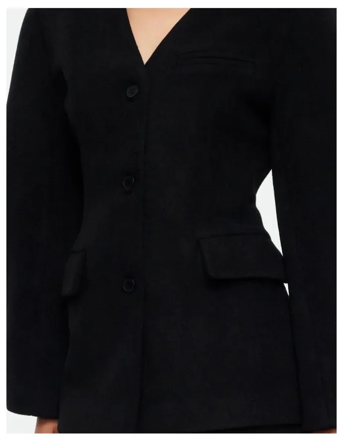 Lioness Heart Shaped Coat in Black