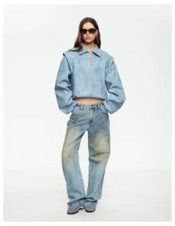 Lioness Vista Bomber Jacket in Blue