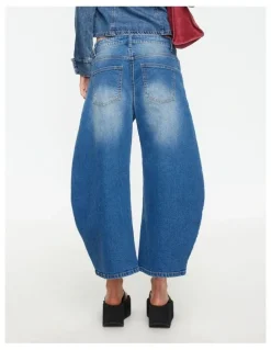 Lioness Horseshoe Cropped Jean in Indigo