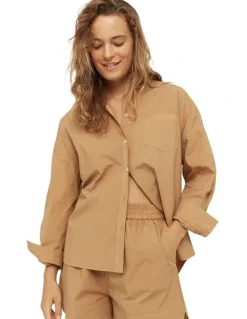 LMND Chiara Shorts in Toffee