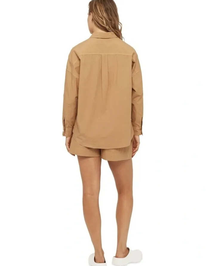LMND Chiara Shorts in Toffee