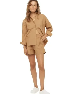 LMND Chiara Shorts in Toffee