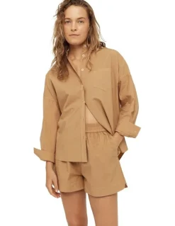 LMND Chiara Shorts in Toffee