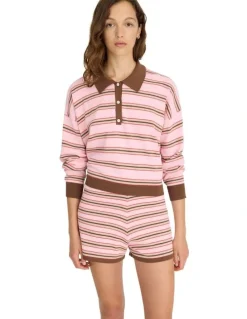 LMND Luna Stripes Shorts in Multi