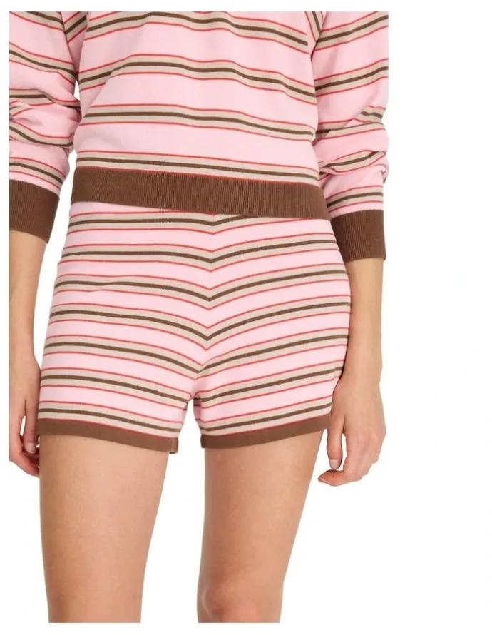 LMND Luna Stripes Shorts in Multi