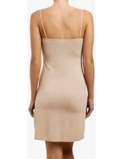 Love & Lustre Classic Slip with Lace in Beige