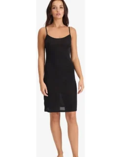 Love & Lustre Silk Jersey Slip in Black