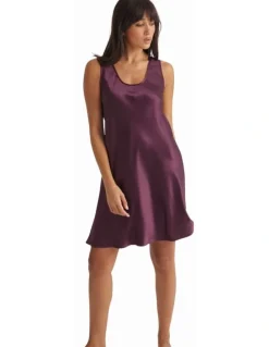 Love & Lustre Silk Mono Chemise in Merlot