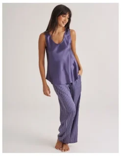 Love & Lustre Silk Mono Silk Camisole in Blue Manor