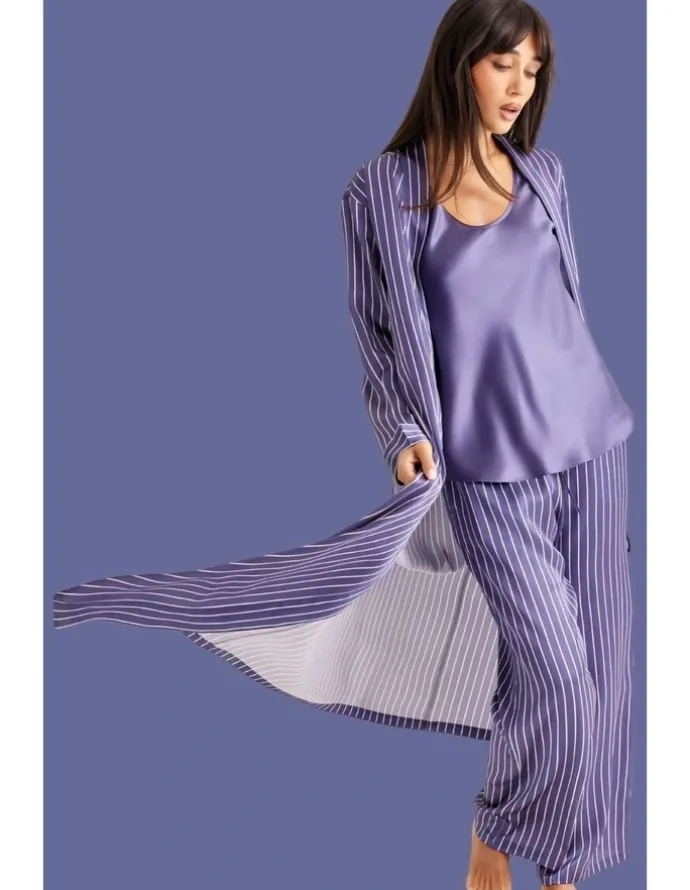 Love & Lustre Silk Mono Silk Camisole in Blue Manor
