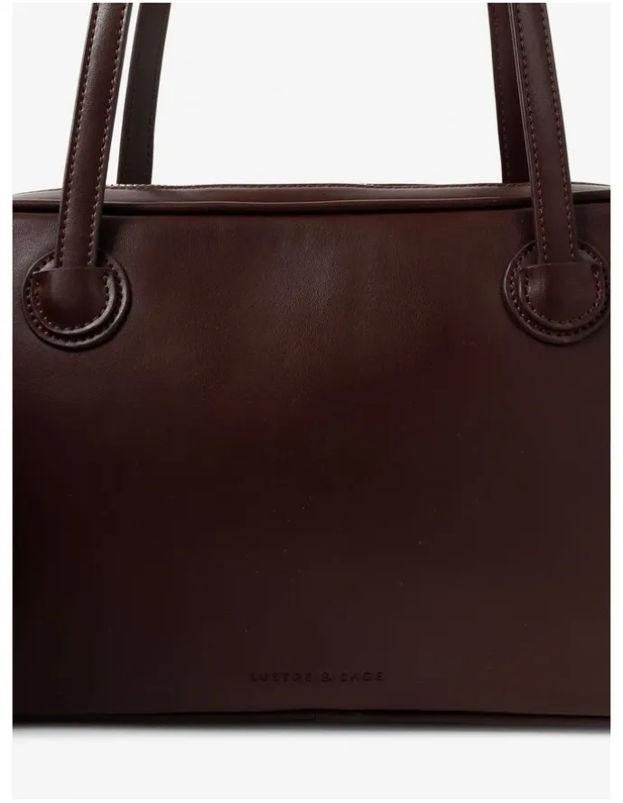 Lustre & Sage Brenna Shoulder Bag - Brown