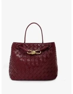 Lustre & Sage Chantel Woven Multiway Handbag - Burgundy