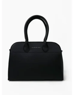 Lustre & Sage Clemence Medium Tote Bag - Black