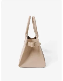 Lustre & Sage Clemence Medium Tote Bag - Stone