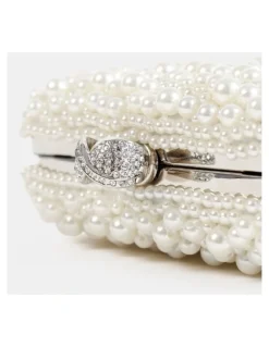 Lustre & Sage Cosmo Pearl Clutch Bag