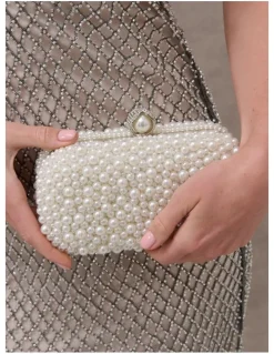 Lustre & Sage Cosmo Pearl Clutch Bag