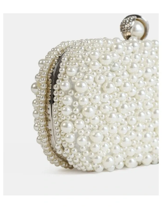 Lustre & Sage Cosmo Pearl Clutch Bag