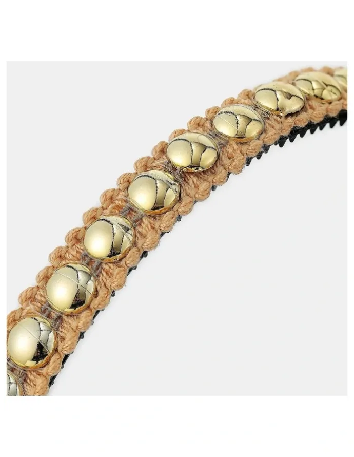 Lustre & Sage Elaine Stud Skinny Headband - Champagne