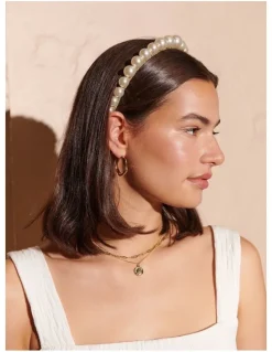 Lustre & Sage Emma Pearl Statement Headband