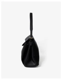 Lustre & Sage Isabeau Classic Shoulder Bag in Black