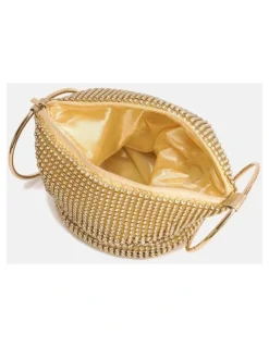Lustre & Sage Jada Glomesh Evening Bag - Gold