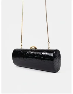 Lustre & Sage Karina Evening Clutch Bag - Black