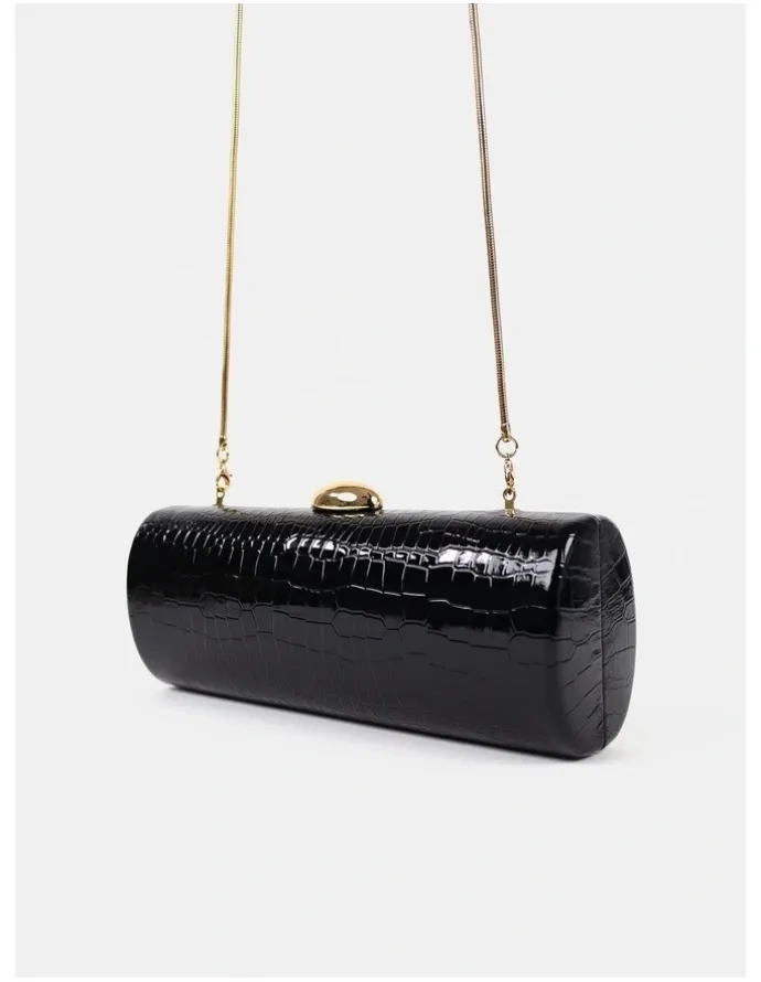 Lustre & Sage Karina Evening Clutch Bag - Black