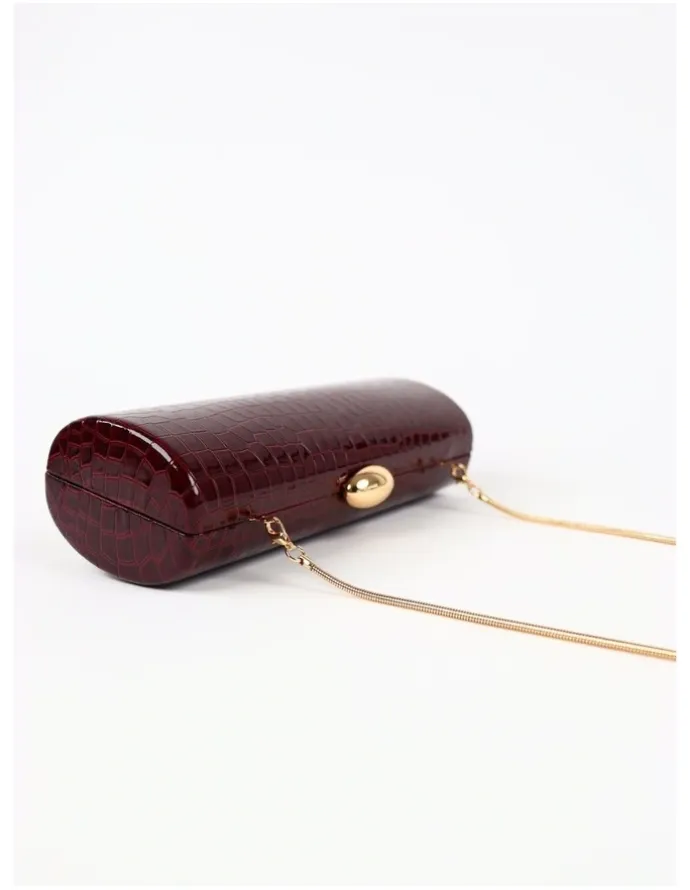 Lustre & Sage Karina Evening Clutch Bag - Wine