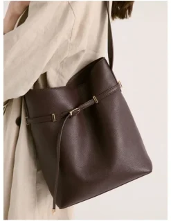 Lustre & Sage Leonie Belt Bucket Bag - Brown